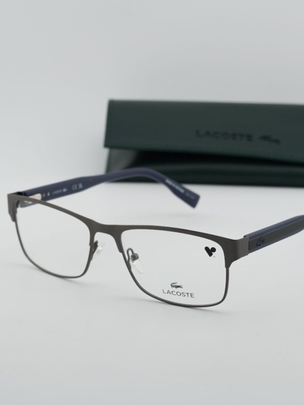 Lacoste L2294 N 033 Rectangle Eyeglasses 57mm L - Matte Grey
